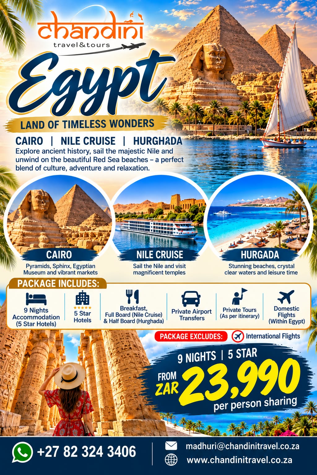 Egypt – 9 Nights, 5 Star Holiday Package