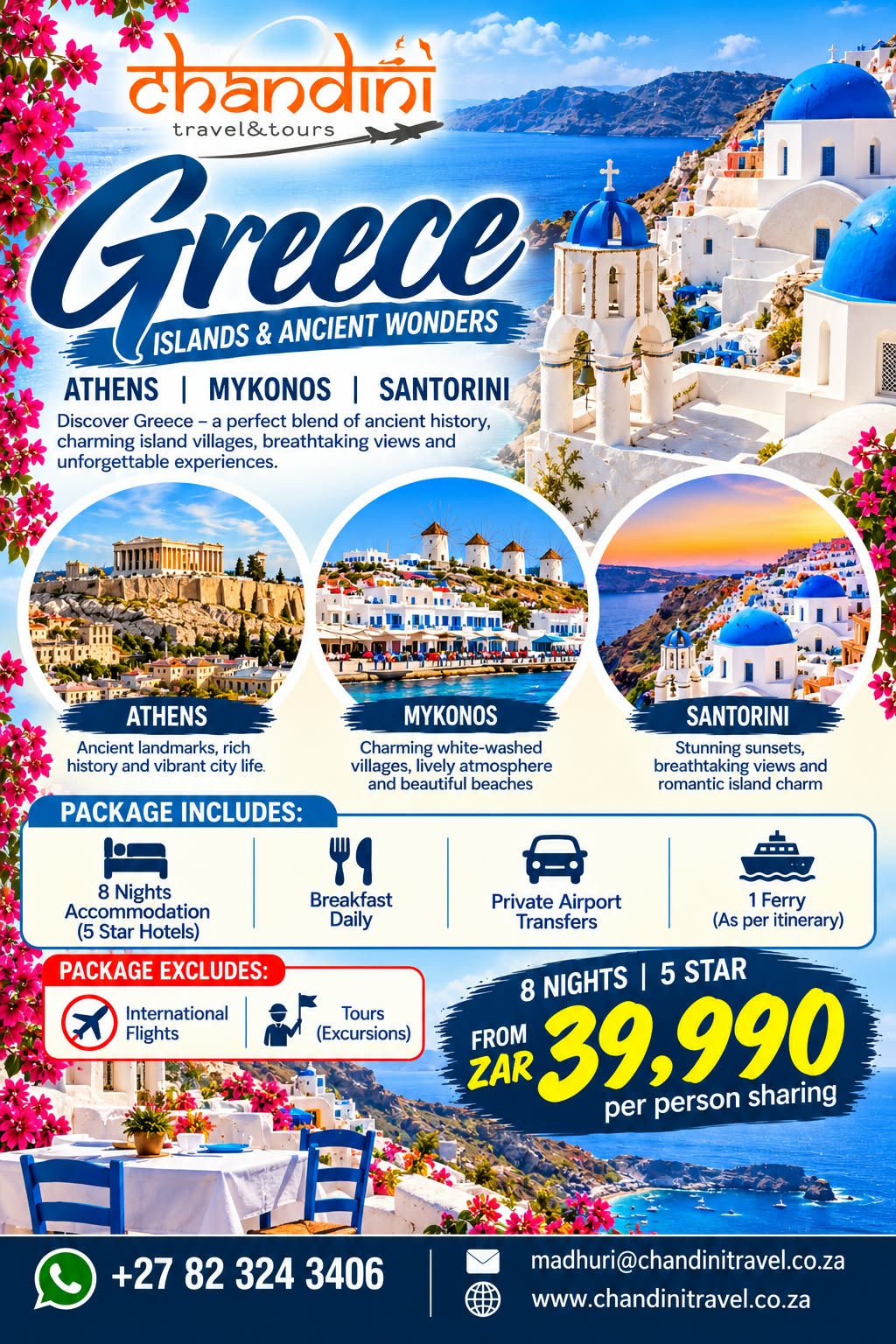 Greece – 8 Nights, 5 Star Holiday Package
