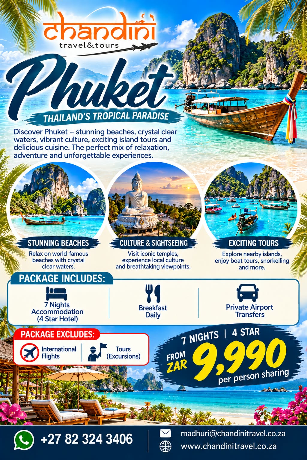 PHUKET, THAILAND -7 NIGHTS 4 STAR HOLIDAY PACKAGE