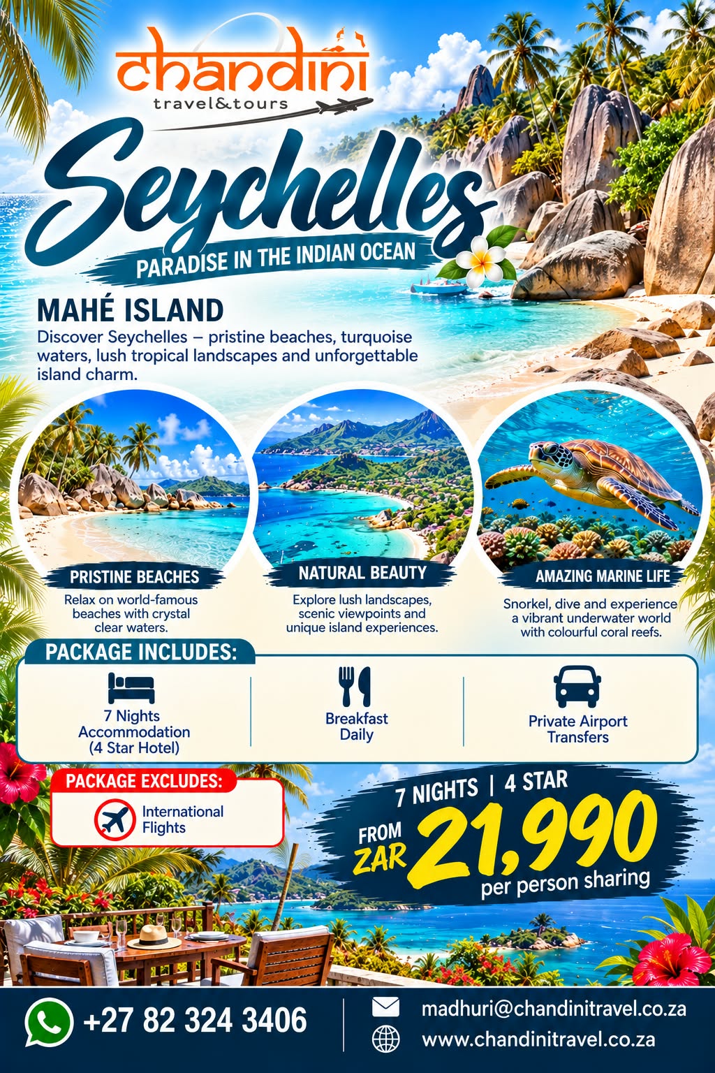Seychelles – 7 Nights, 4 Star Holiday Package