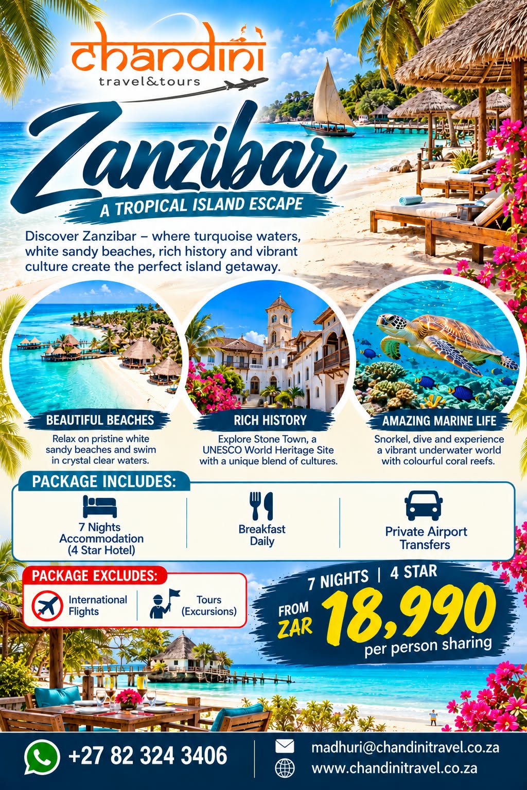 Zanzibar – 7 Nights, 4 Star Holiday Package